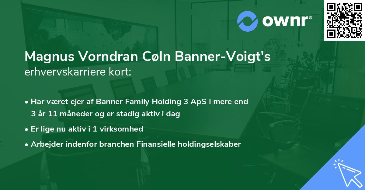 Magnus Vorndran Cøln Banner-Voigt's erhvervskarriere kort