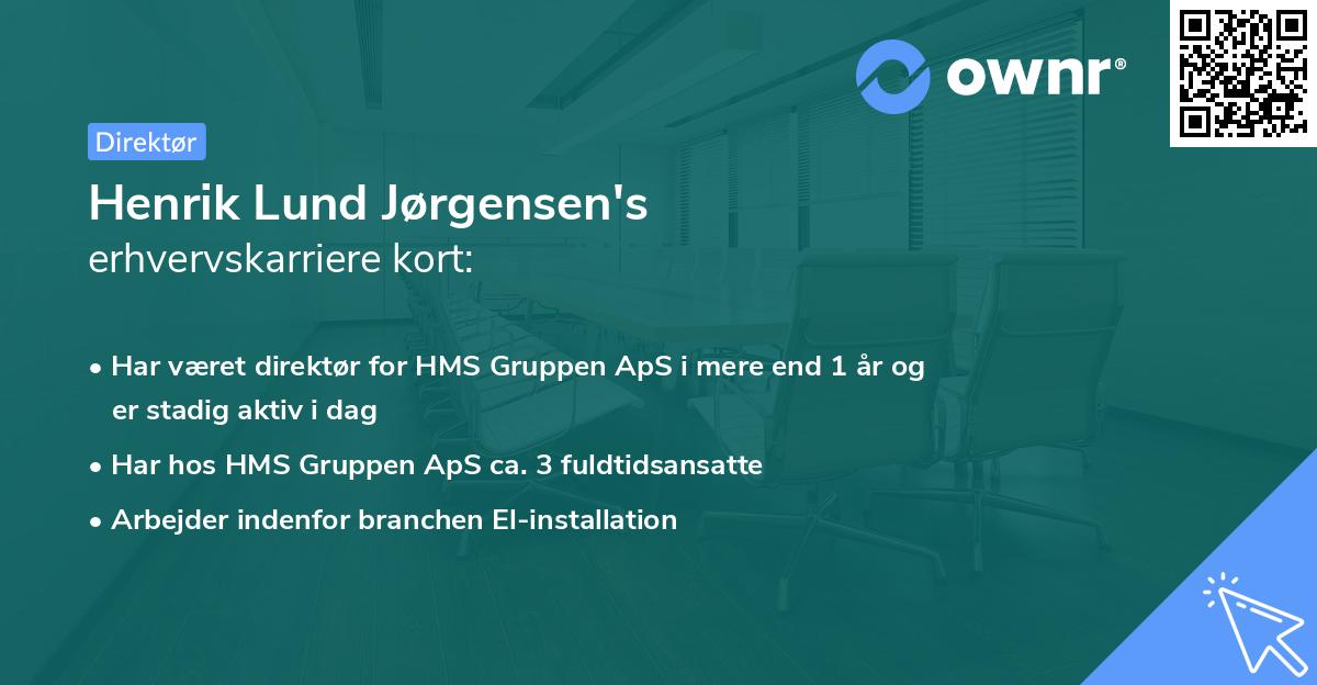 Henrik Lund Jørgensen's erhvervskarriere kort
