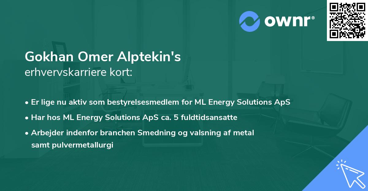 Gokhan Omer Alptekin's erhvervskarriere kort