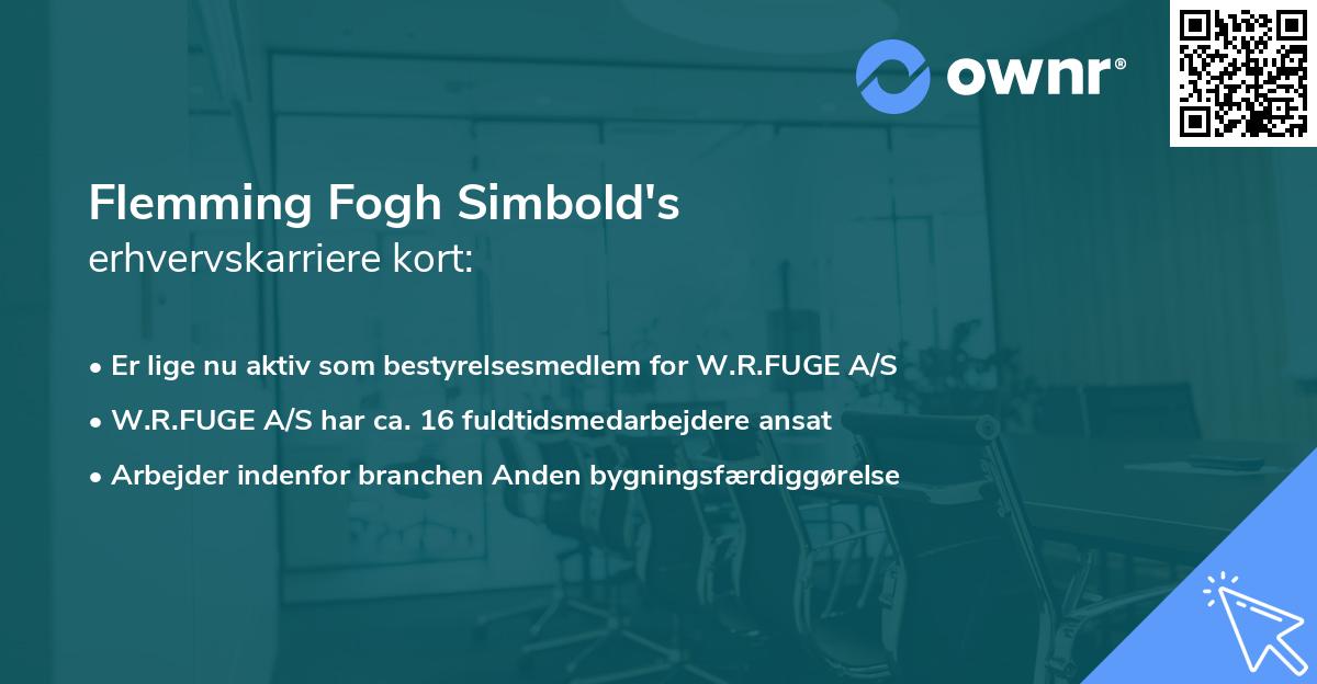 Flemming Fogh Simbold's erhvervskarriere kort