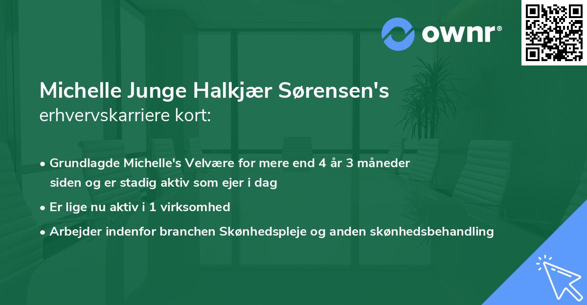 Michelle Junge Halkjær Sørensen's erhvervskarriere kort