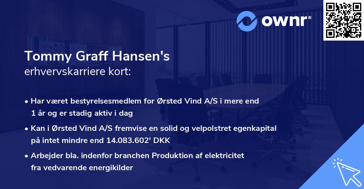 Tommy Graff Hansen's erhvervskarriere kort
