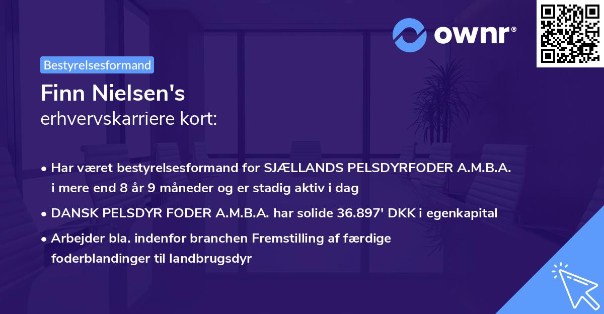 Finn Nielsen's erhvervskarriere kort