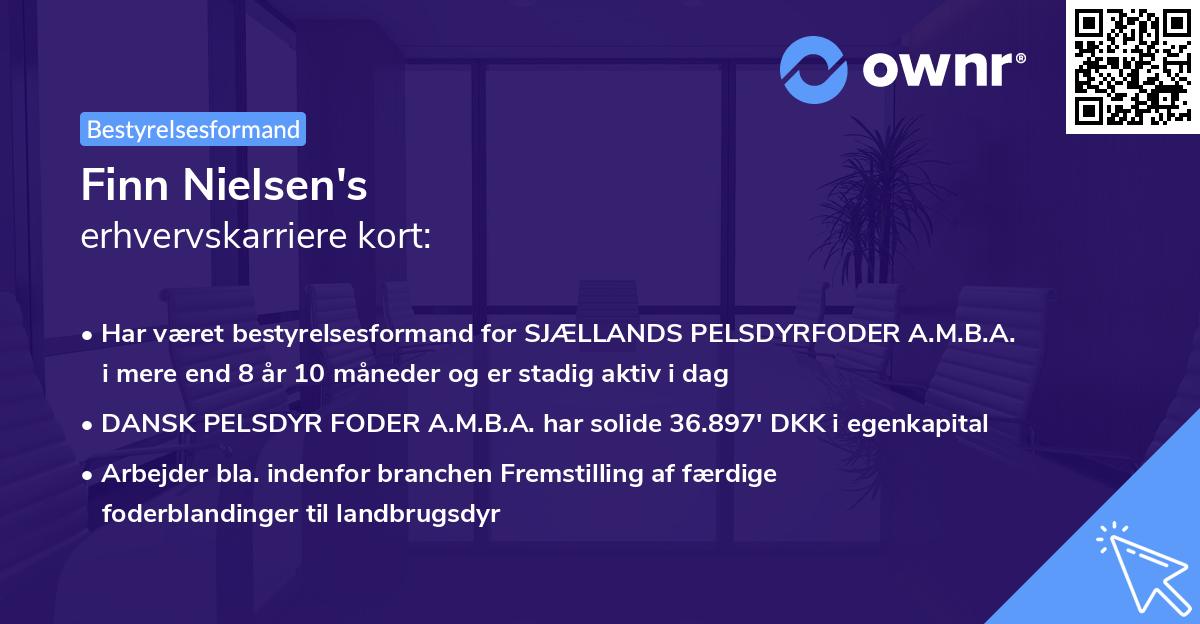 Finn Nielsen's erhvervskarriere kort