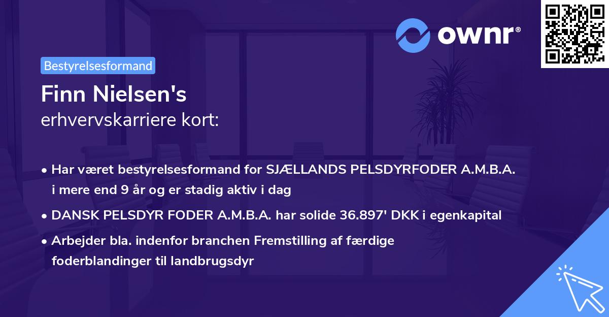 Finn Nielsen's erhvervskarriere kort