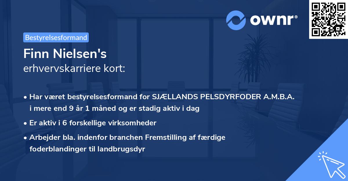 Finn Nielsen's erhvervskarriere kort
