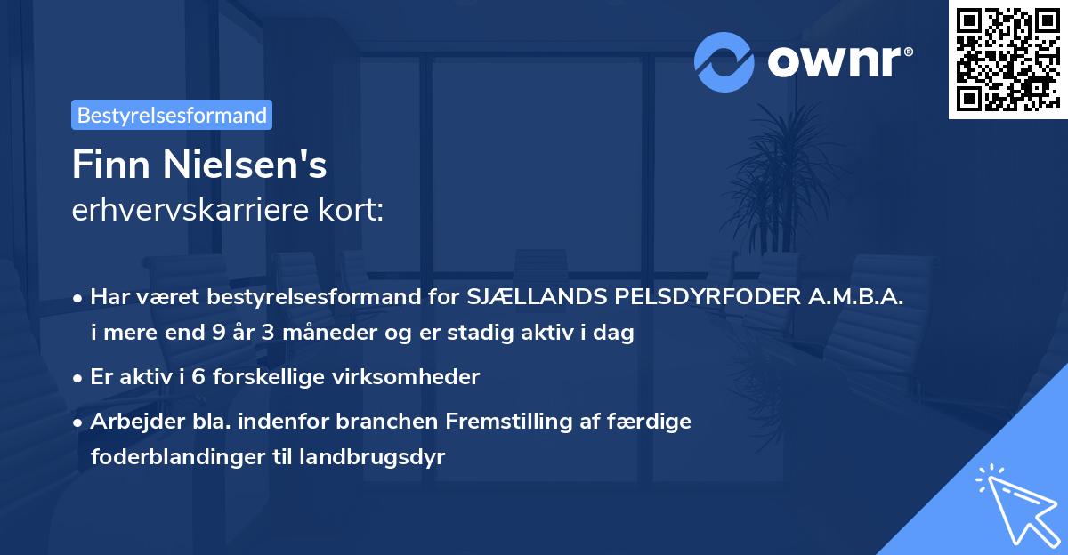 Finn Nielsen's erhvervskarriere kort
