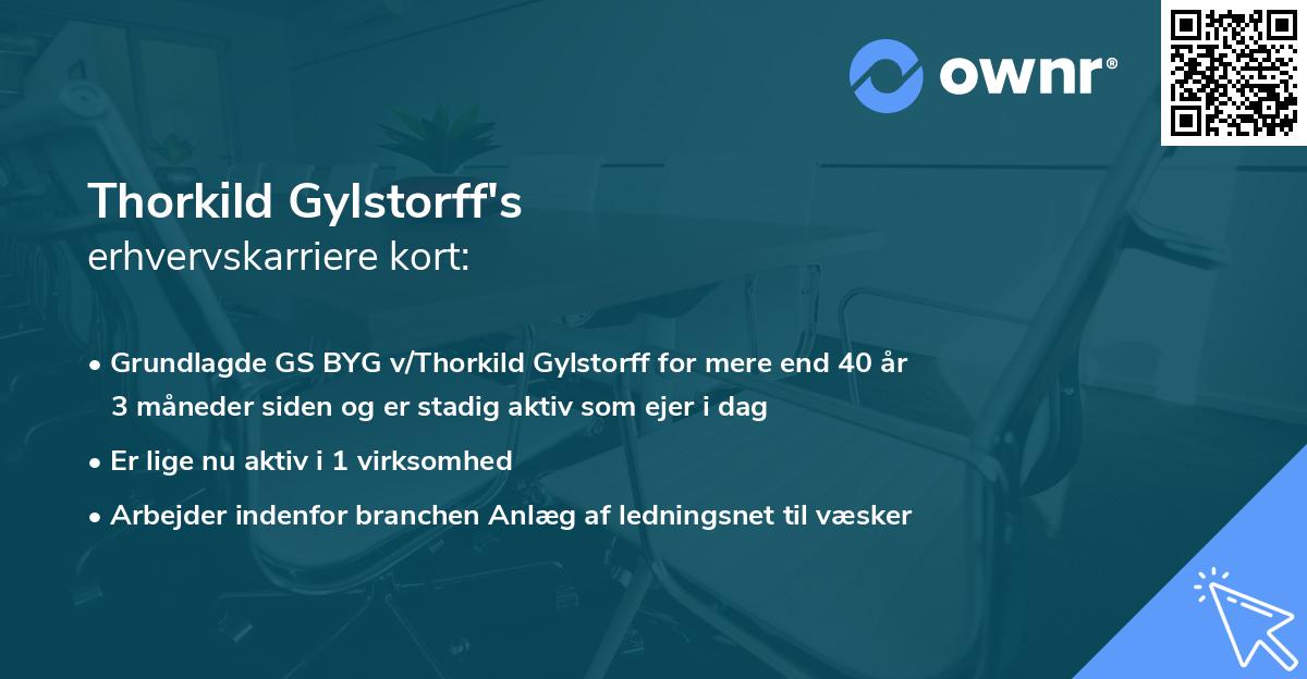 Thorkild Gylstorff's erhvervskarriere kort