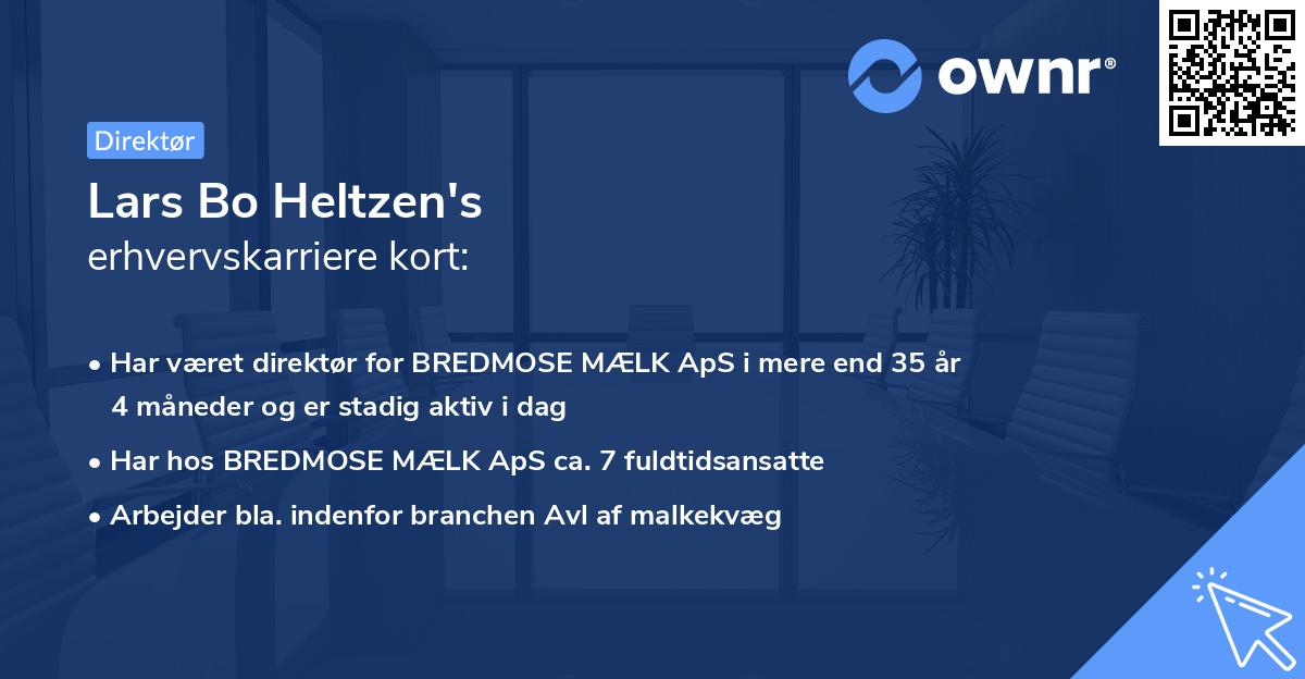 Lars Bo Heltzen's erhvervskarriere kort