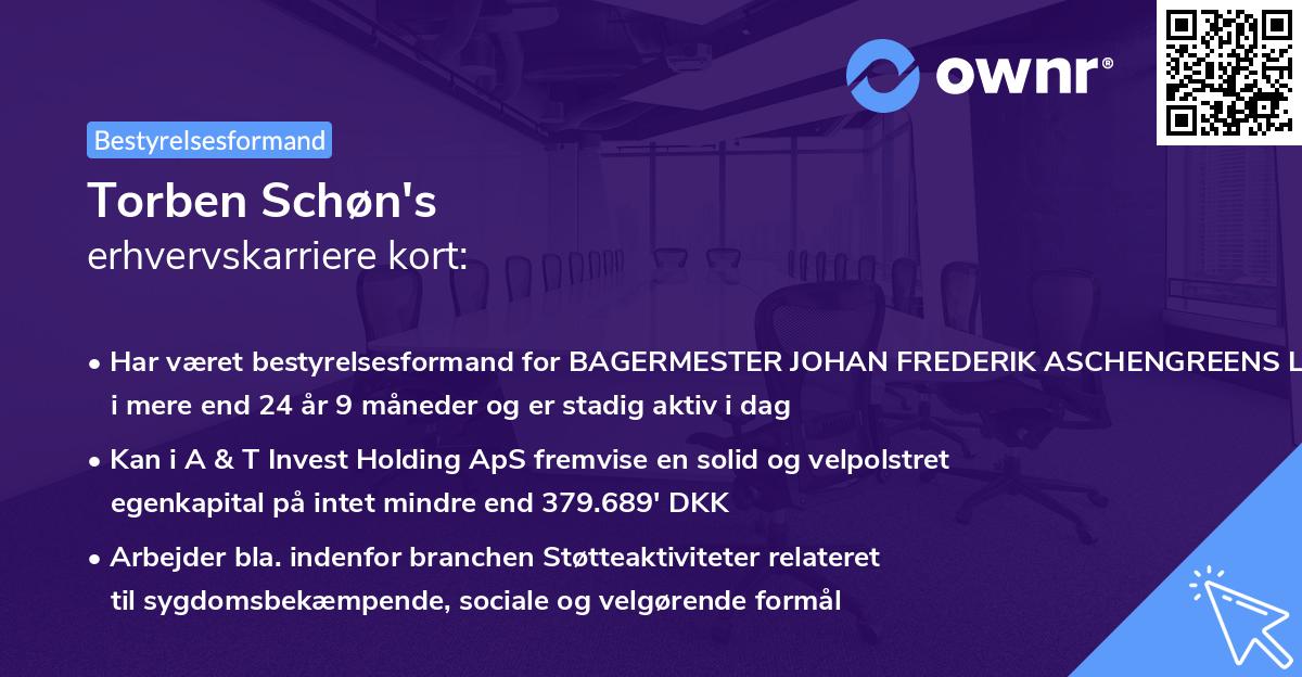 Torben Schøn's erhvervskarriere kort