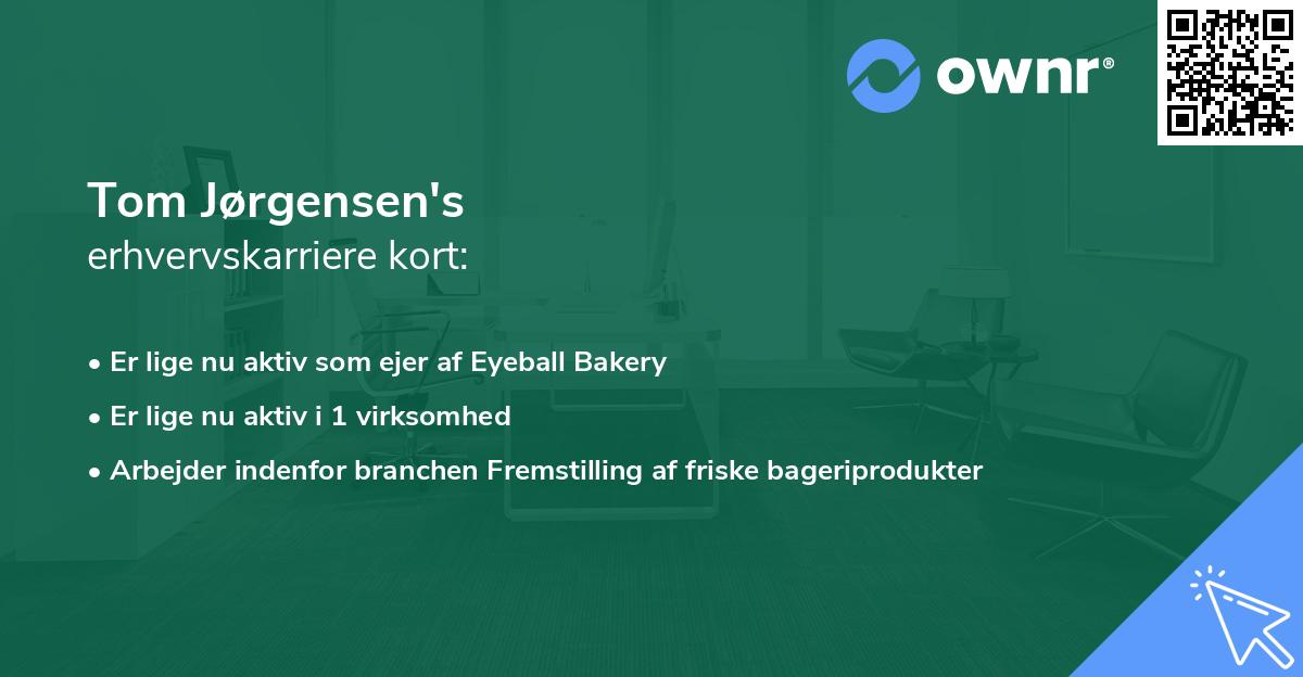 Tom Jørgensen's erhvervskarriere kort