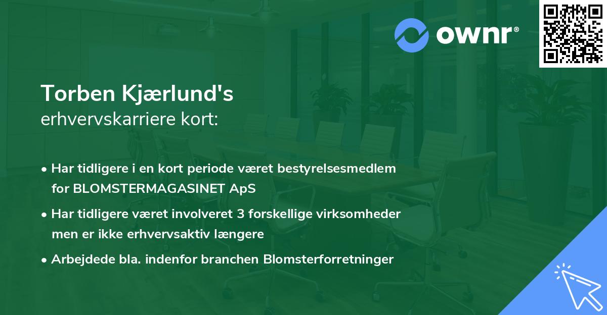 Torben Kjærlund's erhvervskarriere kort