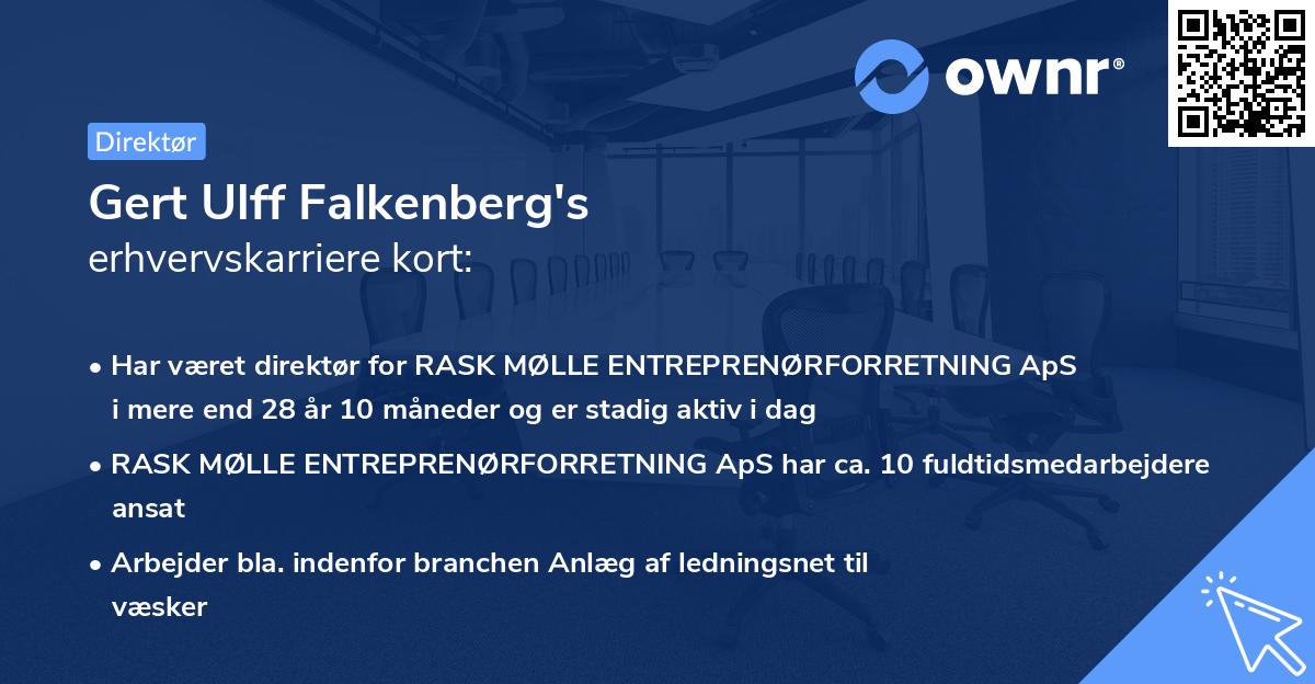 Gert Ulff Falkenberg's erhvervskarriere kort