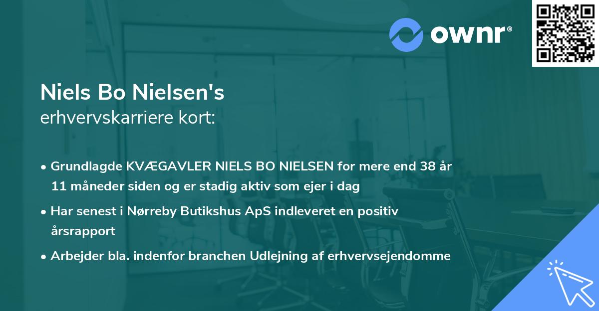 Niels Bo Nielsen's erhvervskarriere kort