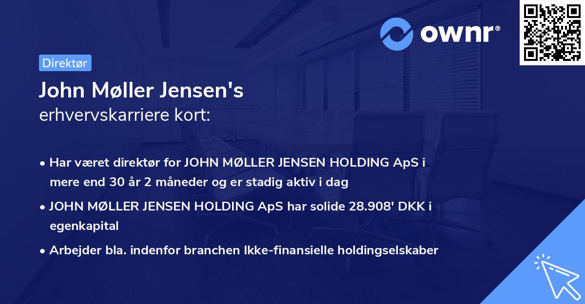 John Møller Jensen's erhvervskarriere kort