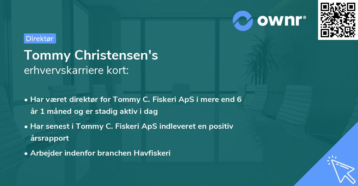 Tommy Christensen's erhvervskarriere kort