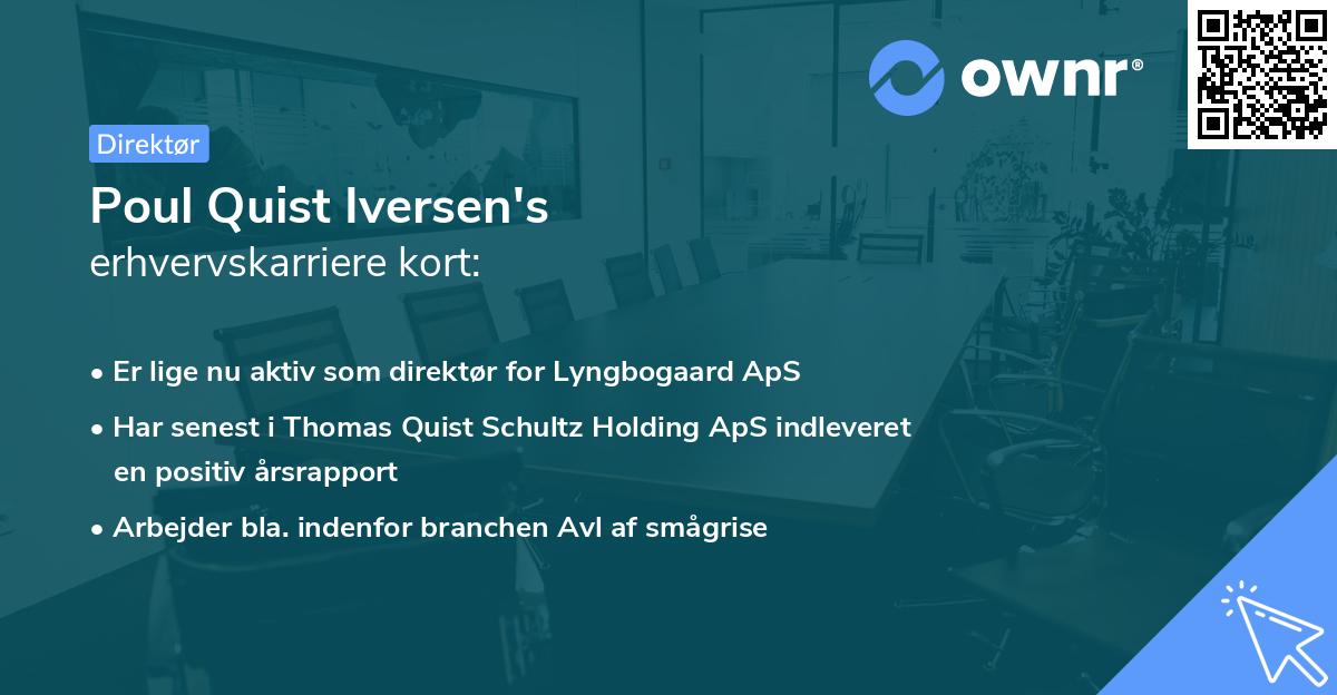 Poul Quist Iversen's erhvervskarriere kort