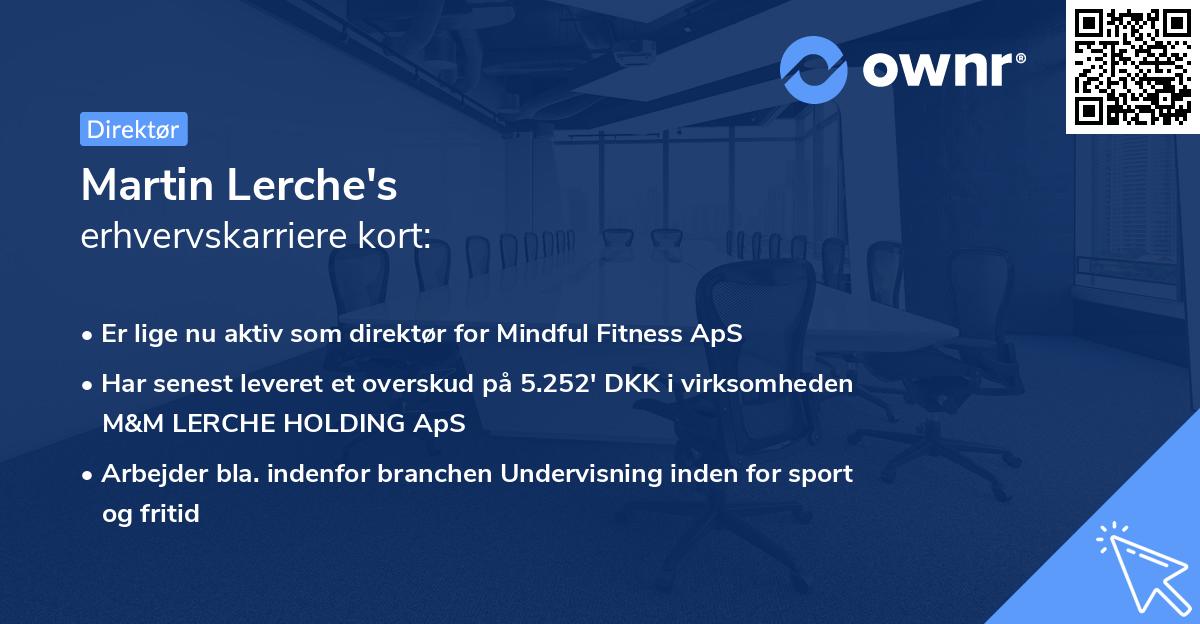 Martin Lerche's erhvervskarriere kort