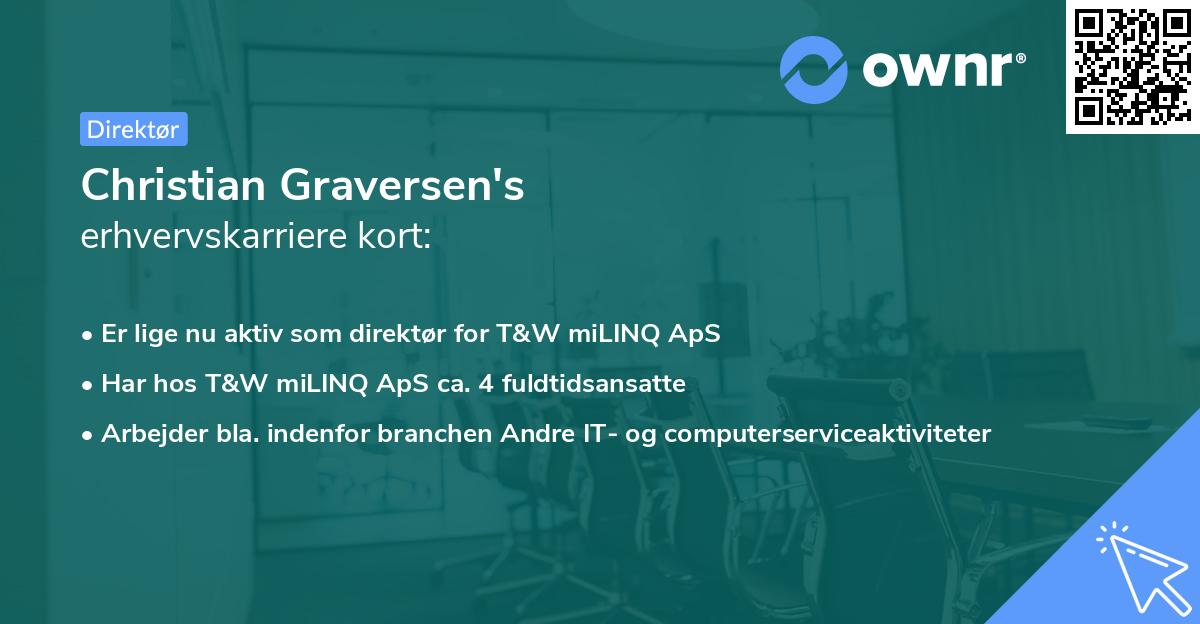 Christian Graversen's erhvervskarriere kort