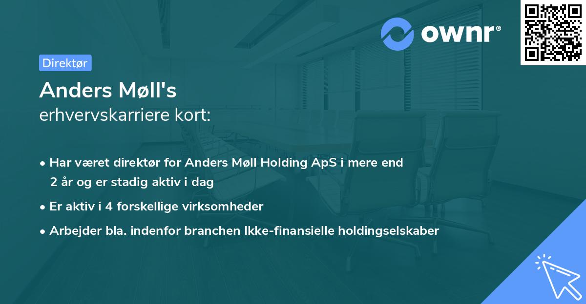 Anders Møll's erhvervskarriere kort
