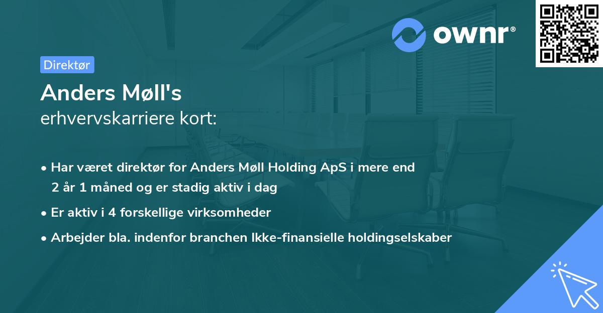 Anders Møll's erhvervskarriere kort