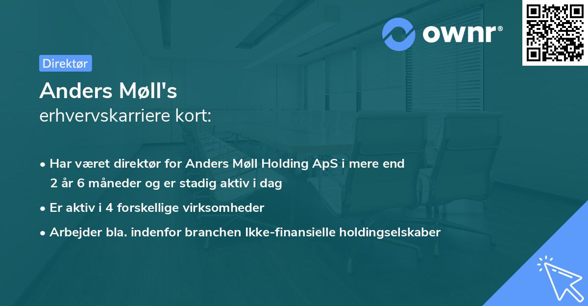 Anders Møll's erhvervskarriere kort