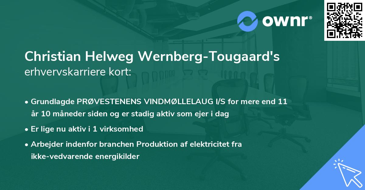 Christian Helweg Wernberg-Tougaard's erhvervskarriere kort