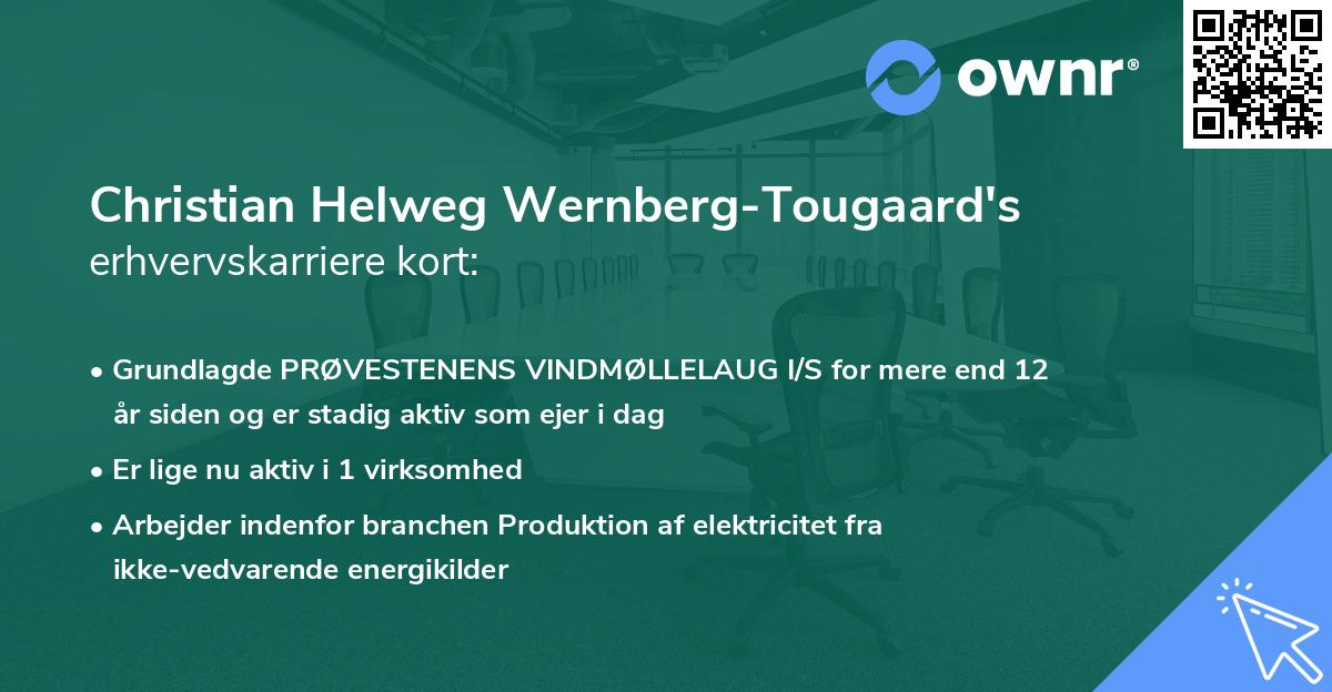 Christian Helweg Wernberg-Tougaard's erhvervskarriere kort