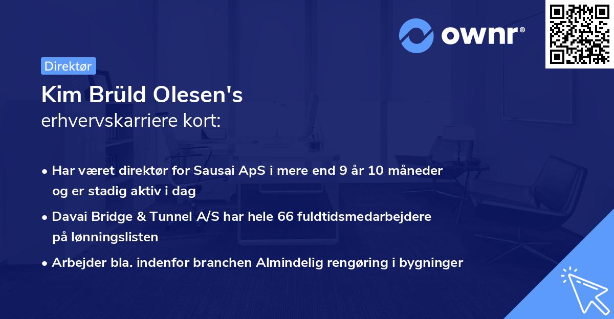 Kim Brüld Olesen's erhvervskarriere kort