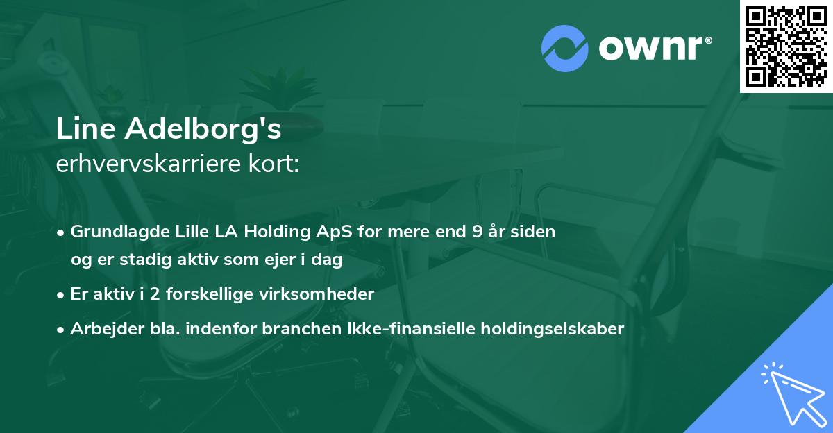 Line Adelborg's erhvervskarriere kort