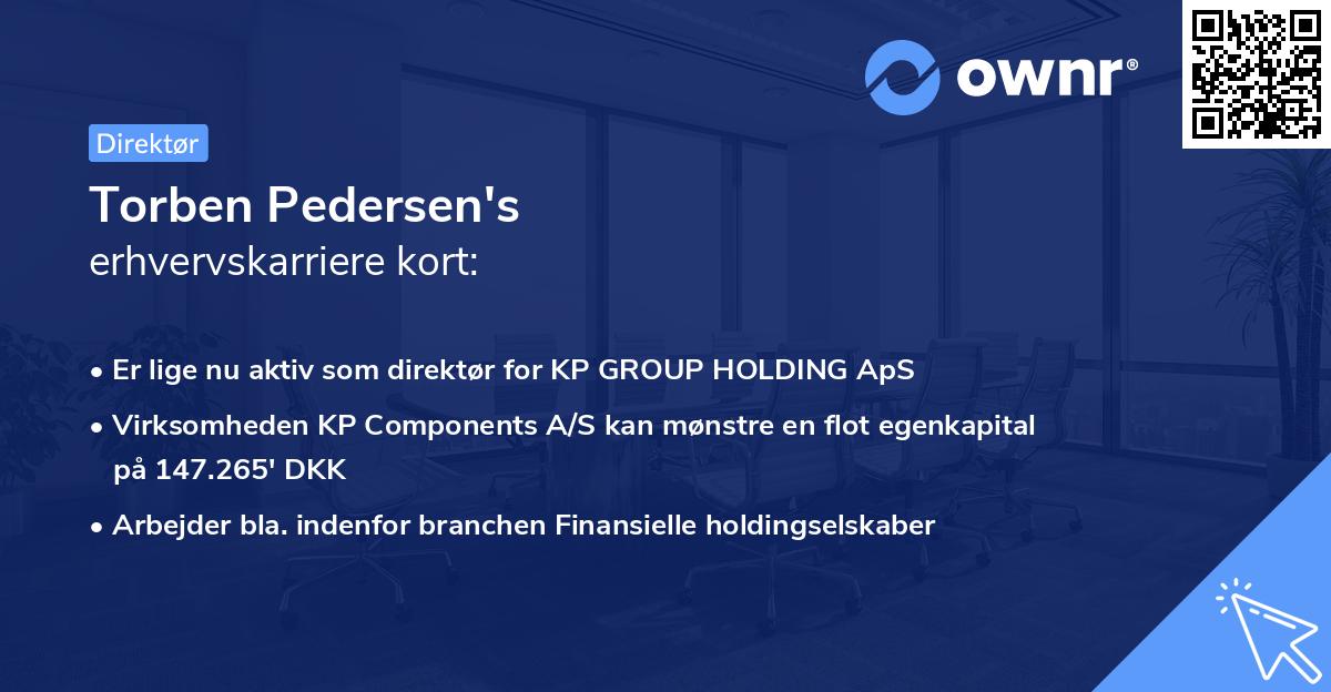 Torben Pedersen's erhvervskarriere kort