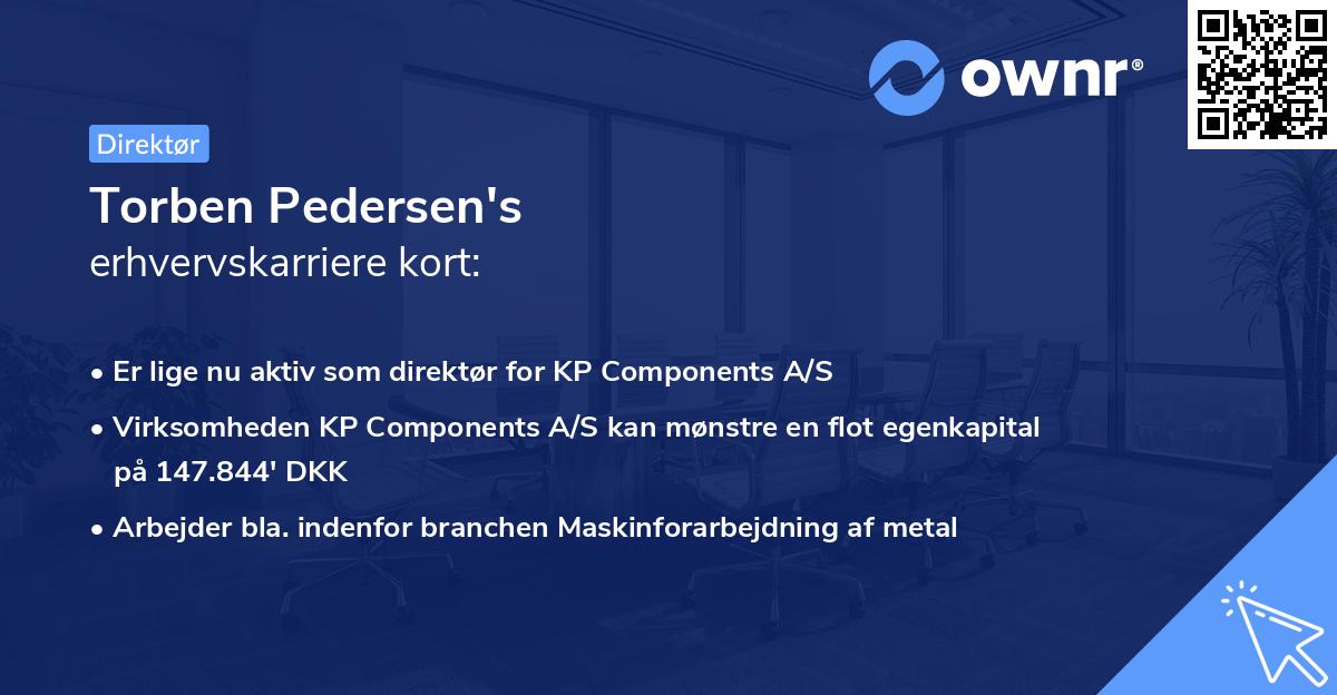 Torben Pedersen's erhvervskarriere kort