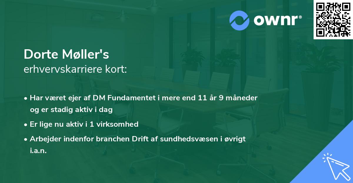 Dorte Møller's erhvervskarriere kort