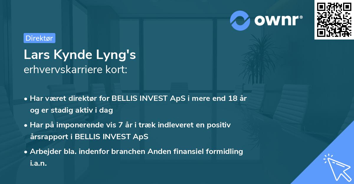 Lars Kynde Lyng's erhvervskarriere kort