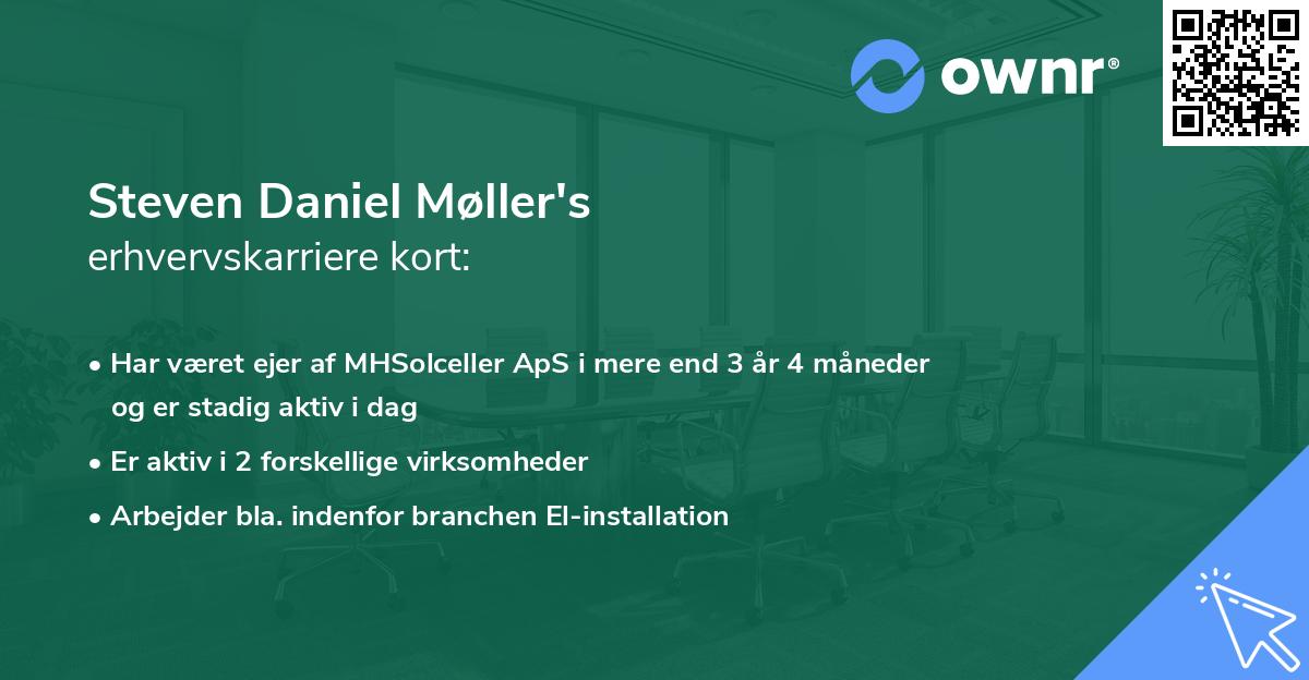 Steven Daniel Møller's erhvervskarriere kort