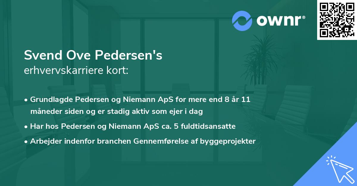 Svend Ove Pedersen's erhvervskarriere kort