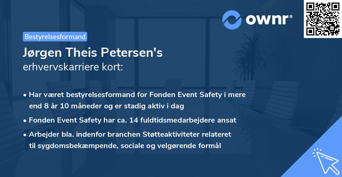 Jørgen Theis Petersen's erhvervskarriere kort