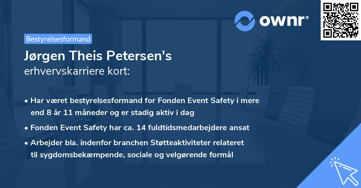 Jørgen Theis Petersen's erhvervskarriere kort