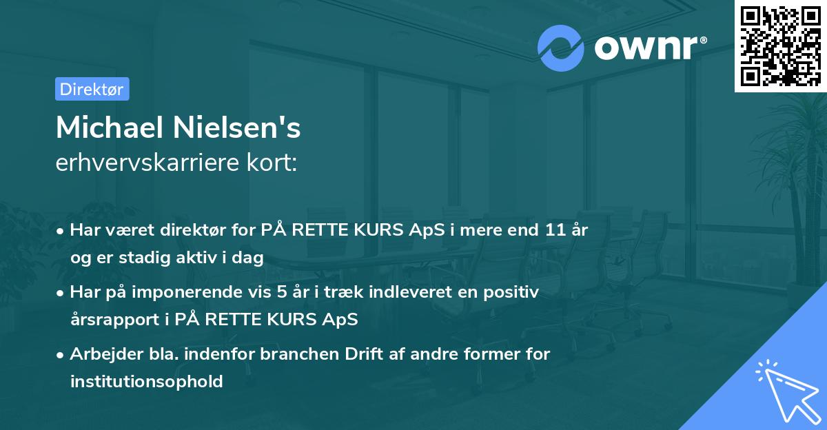 Michael Nielsen's erhvervskarriere kort