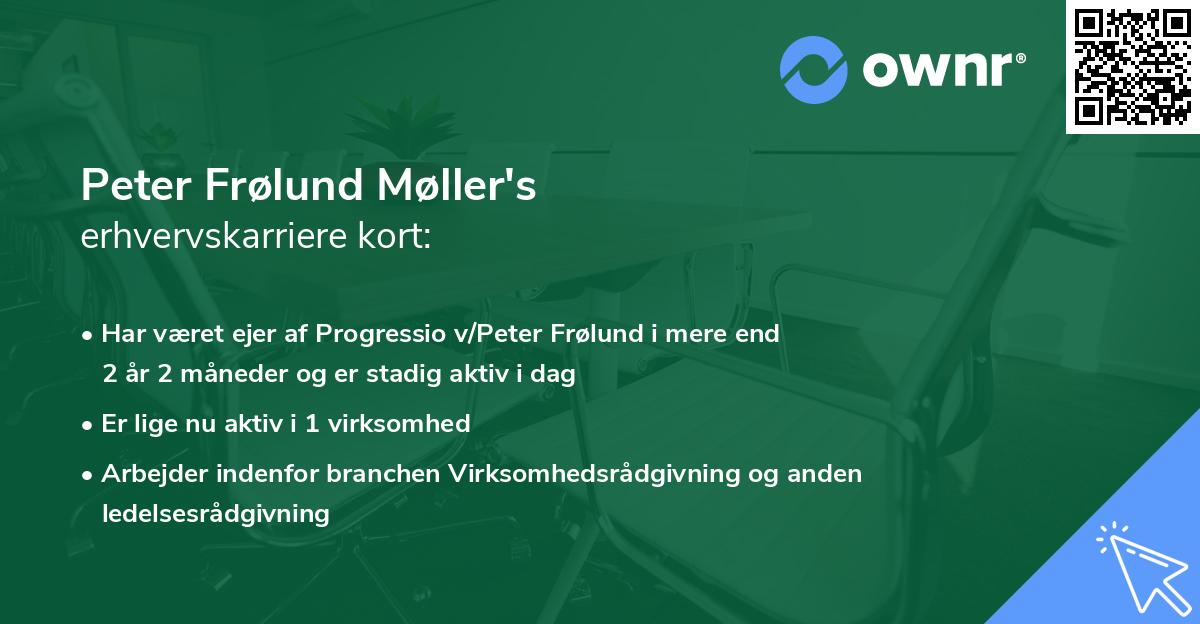 Peter Frølund Møller's erhvervskarriere kort