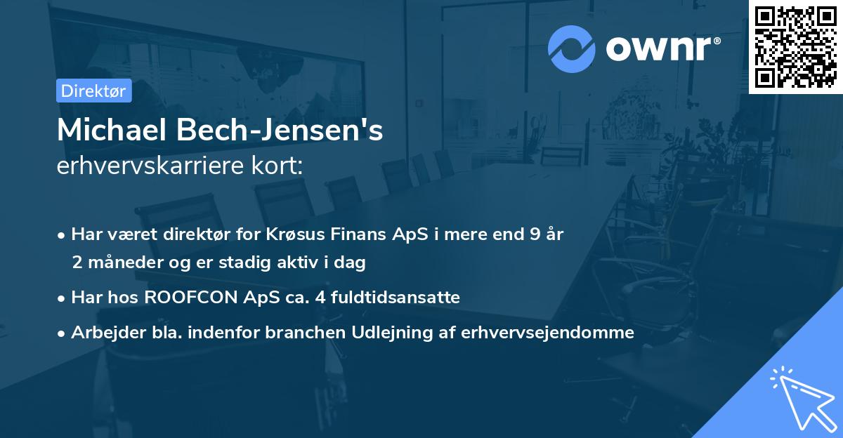 Michael Bech-Jensen's erhvervskarriere kort