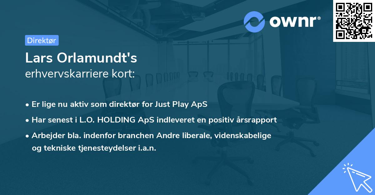 Lars Orlamundt's erhvervskarriere kort