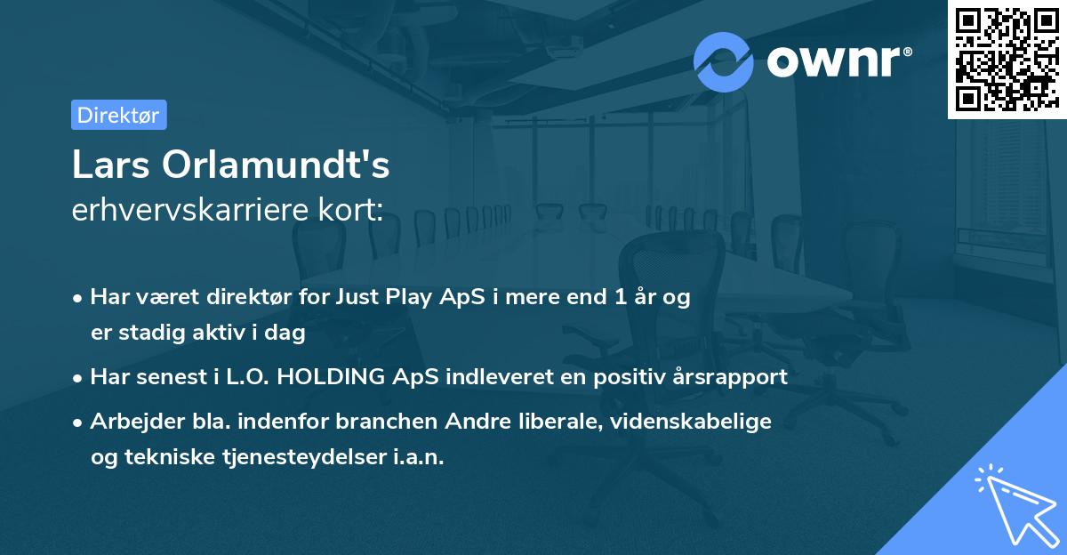 Lars Orlamundt's erhvervskarriere kort