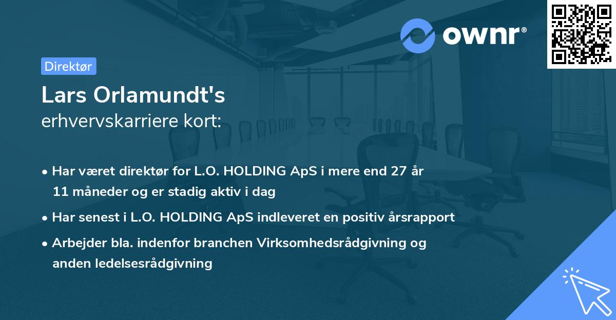 Lars Orlamundt's erhvervskarriere kort