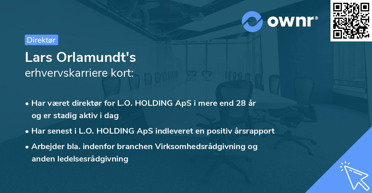 Lars Orlamundt's erhvervskarriere kort