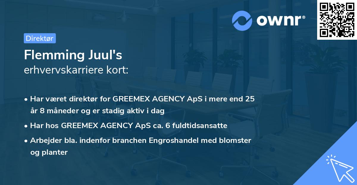 Flemming Juul's erhvervskarriere kort