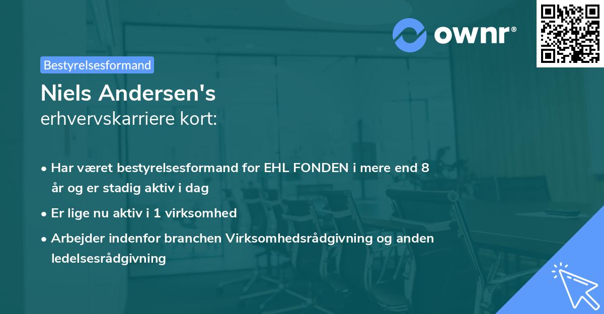 Niels Andersen's erhvervskarriere kort