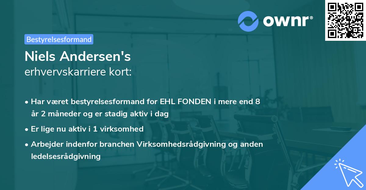 Niels Andersen's erhvervskarriere kort