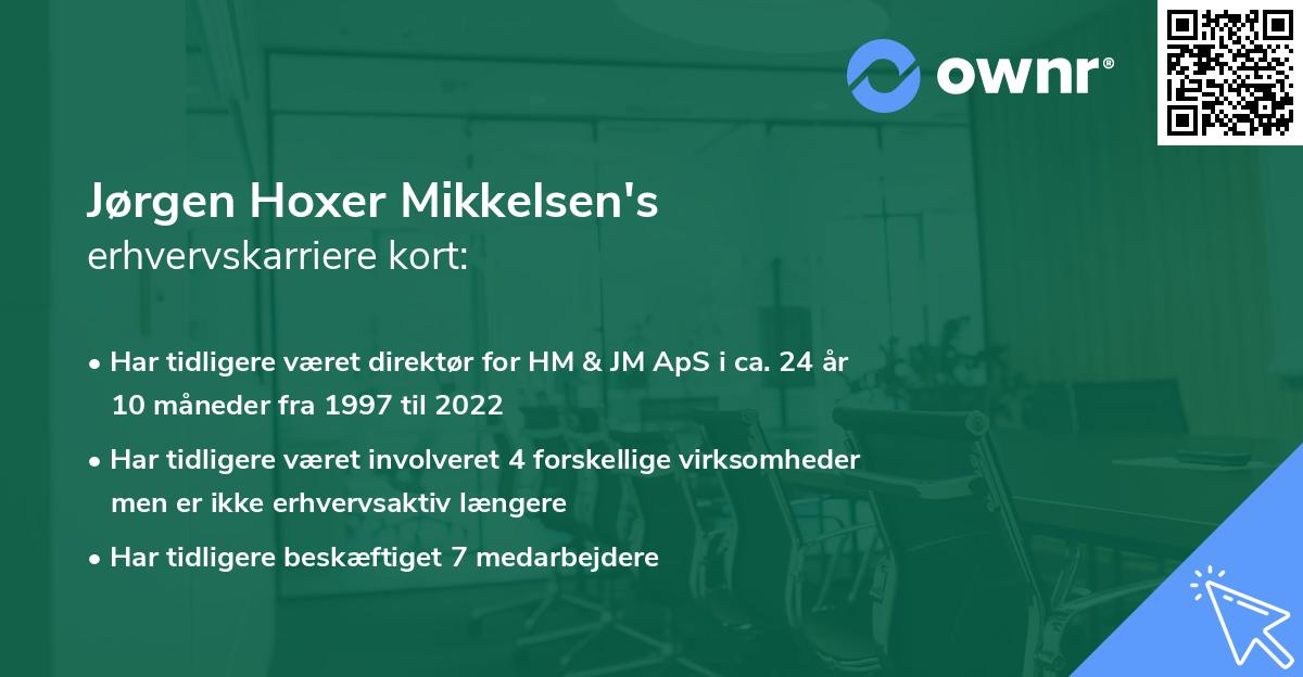 Jørgen Hoxer Mikkelsen's erhvervskarriere kort