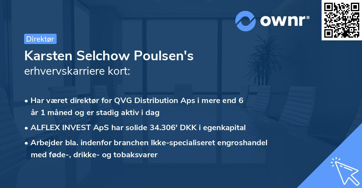 Karsten Selchow Poulsen's erhvervskarriere kort